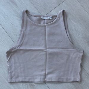 Nude Aritzia crop top